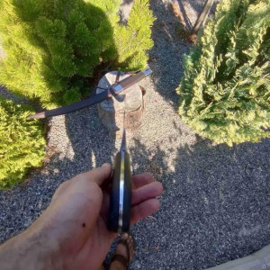 ЗАПОРІЗЬКА СІЧ шабля кована ручної работи майстра Сергія Дитюка, сталь 65Г кована, 50 - 54 HRC. Photo 3